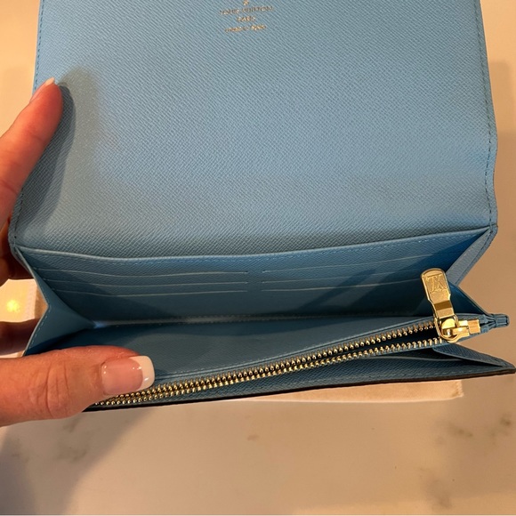 🔥NEW! Limited Special Ed. Louis Vuitton Penguin Sarah Wallet Ebene Damier - Picture 11 of 14